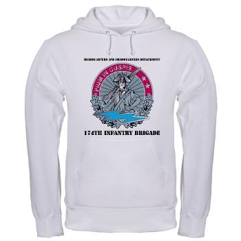 HHD - A01 - 04 - Headquarters and Headquarters Detachment with Text - Hooded Sweatshirt - Click Image to Close
