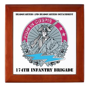 HHD - M01 - 04 - Headquarters and Headquarters Detachment with Text - Keepsake Box