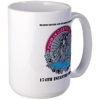HHD - M01 - 04 - Headquarters and Headquarters Detachment with Text - Large Mug