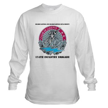 HHD - A01 - 04 - Headquarters and Headquarters Detachment with Text - Long Sleeve T-Shirt