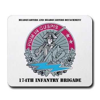 HHD - M01 - 04 - Headquarters and Headquarters Detachment with Text - Mousepad - Click Image to Close