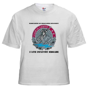 HHD - A01 - 04 - Headquarters and Headquarters Detachment with Text - White T-Shirt