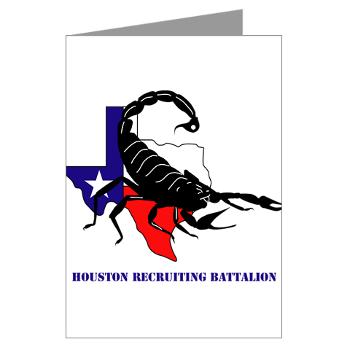 HRB - M01 - 02 - DUI - Houston Recruiting Battalion with Text - Greeting Cards (Pk of 10)