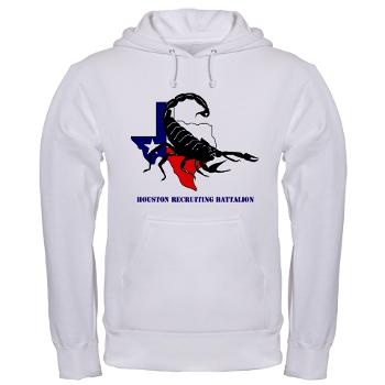 HRB - A01 - 04 - DUI - Houston Recruiting Battalion with Text - Hooded Sweatshirt