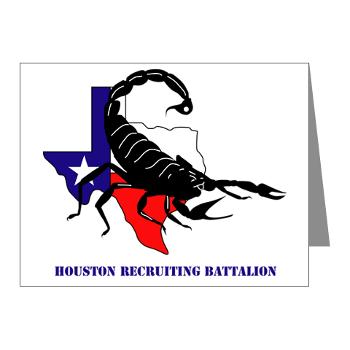 HRB - M01 - 02 - DUI - Houston Recruiting Battalion with Text - Note Cards (Pk of 20) - Click Image to Close