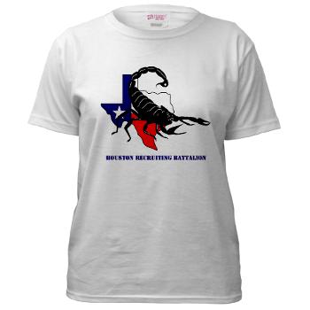 HRB - A01 - 04 - DUI - Houston Recruiting Battalion with Text - Women's T-Shirt - Click Image to Close