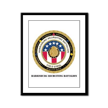 HRB - M01 - 02 - DUI - Harrisburg Recruiting Battalion with Text - Framed Panel Print