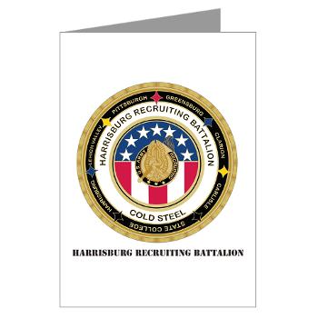HRB - M01 - 02 - DUI - Harrisburg Recruiting Battalion with Text - Greeting Cards (Pk of 10) - Click Image to Close
