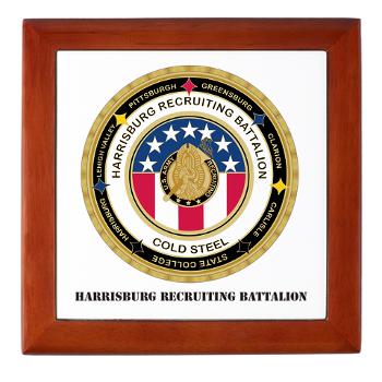 HRB - M01 - 03 - DUI - Harrisburg Recruiting Battalion with Text - Keepsake Box