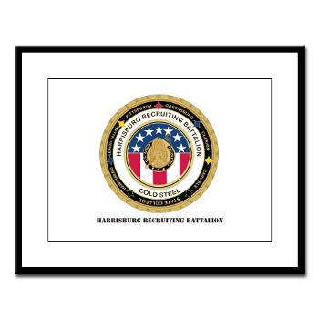HRB - M01 - 02 - DUI - Harrisburg Recruiting Battalion with Text - Large Framed Print