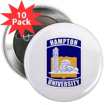 HU - M01 - 01 - ROTC - Hampton University - 2.25" Button (10 pack)