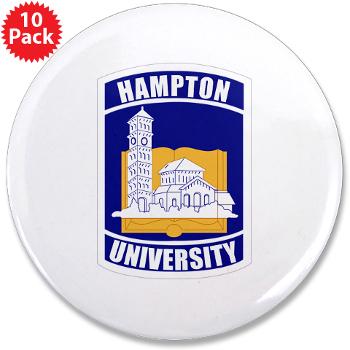 HU - M01 - 01 - ROTC - Hampton University - 3.5" Button (10 pack)
