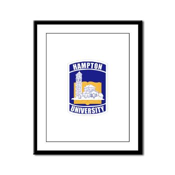 HU - M01 - 02 - ROTC - Hampton University - Framed Panel Print