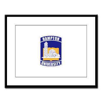HU - M01 - 02 - ROTC - Hampton University - Large Framed Print
