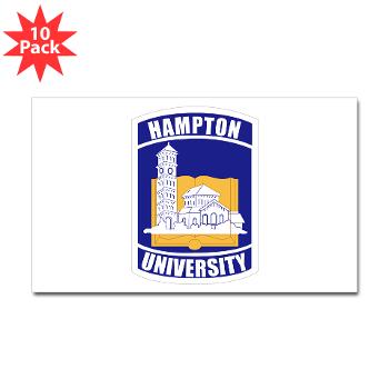 HU - M01 - 01 - ROTC - Hampton University - Sticker (Rectangle 10 pk)