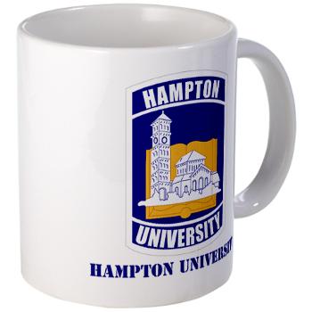 HU - M01 - 03 - ROTC - Hampton University with Text - Large Mug
