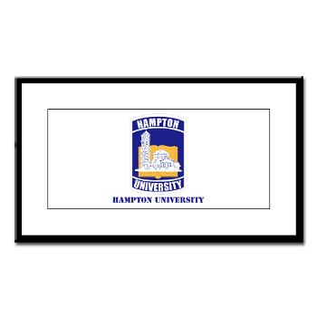 HU - M01 - 02 - ROTC - Hampton University with Text - Small Framed Print