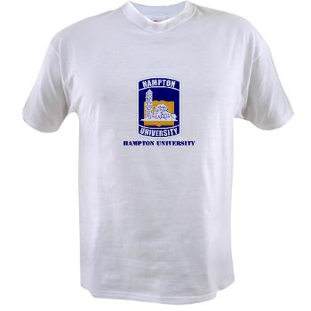 HU - A01 - 04 - ROTC - Hampton University with Text - Value T-shirt