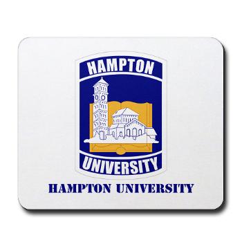 HU - M01 - 03 - ROTC - Hampton University with Text - Mousepad