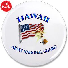 HawaiiARNG - M01 - 01 - DUI - Hawaii Army National Guard - 3.5" Button (10 pack) - Click Image to Close