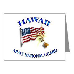 HawaiiARNG - M01 - 02 - DUI - Hawaii Army National Guard - Note Cards (Pk of 20)