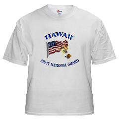 HawaiiARNG - A01 - 04 - DUI - Hawaii Army National Guard - White T-Shirt - Click Image to Close