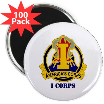 ICorps - M01 - 01 - DUI - I Corps with Text 2.25\" Magnet (100 pack)