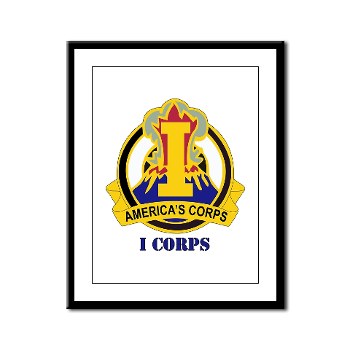 ICorps - M01 - 02 - DUI - I Corps with Text Framed Panel Print - Click Image to Close