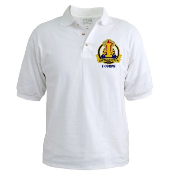 ICorps - A01 - 04 - DUI - I Corps with Text Golf Shirt - Click Image to Close
