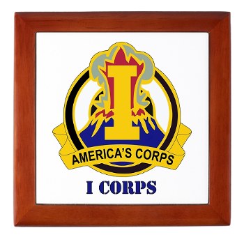 ICorps - M01 - 03 - DUI - I Corps with Text Keepsake Box