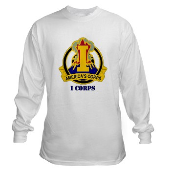 ICorps - A01 - 03 - DUI - I Corps with Text Long Sleeve T-Shirt