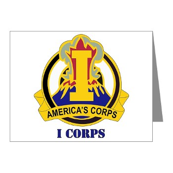 ICorps - M01 - 02 - DUI - I Corps with Text Note Cards (Pk of 20)