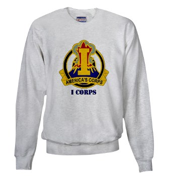ICorps - A01 - 03 - DUI - I Corps with Text Sweatshirt - Click Image to Close