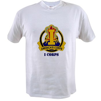 ICorps - A01 - 04 - DUI - I Corps with Text Value T-Shirt