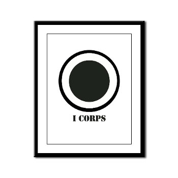 ICorps - M01 - 02 - SSI - I Corps with Text Framed Panel Print