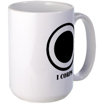 ICorps - M01 - 03 - SSI - I Corps with Text Large Mug - Click Image to Close