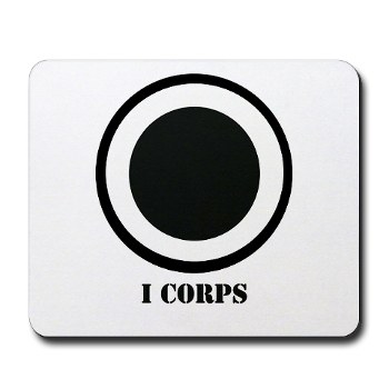 ICorps - M01 - 03 - SSI - I Corps with Text Mousepad - Click Image to Close