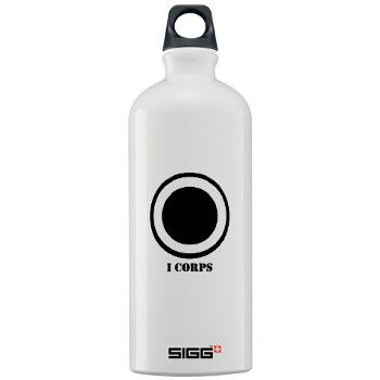 ICorps - M01 - 03 - SSI - I Corps with Text Sigg Water Bottle 1.0L