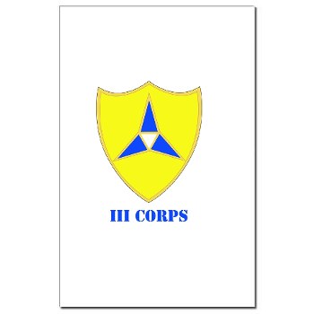 IIICorps - M01 - 02 - DUI - III Corps with text - Mini Poster Print