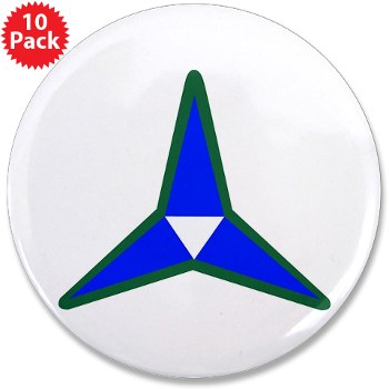 IIICorps - M01 - 01 - SSI - III Corps - 3.5" Button (10 pack) - Click Image to Close