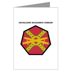 IMCOM - M01 - 02 - SSI - Installation Management Command with Text - Greeting Cards (Pk of 10) - Click Image to Close