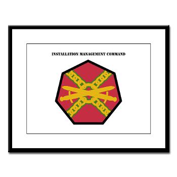 IMCOM - M01 - 02 - SSI - Installation Management Command with Text - Large Framed Print