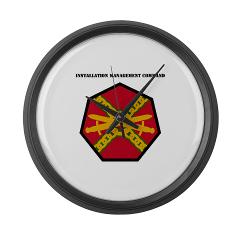 IMCOM - M01 - 03 - SSI - Installation Management Command with Text - Large Wall Clock - Click Image to Close