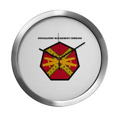 IMCOM - M01 - 03 - SSI - Installation Management Command with Text - Modern Wall Clock - Click Image to Close