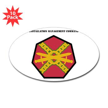 IMCOM - M01 - 01 - SSI - Installation Management Command with Text - Sticker (Oval 10 pk)