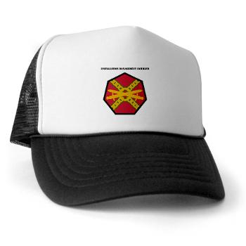 IMCOM - A01 - 02 - SSI - Installation Management Command with Text - Trucker Hat