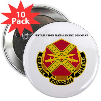 IMCOM - M01 - 01 - DUI - Installation Management Command with Text - 2.25" Button (10 pack) - Click Image to Close