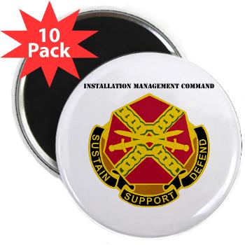 IMCOM - M01 - 01 - DUI - Installation Management Command with Text - 2.25" Magnet (10 pack) - Click Image to Close