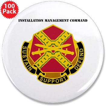 IMCOM - M01 - 01 - DUI - Installation Management Command with Text - 3.5" Button (100 pack)