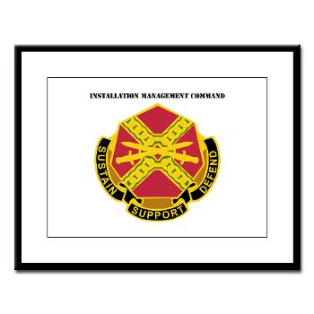 IMCOM - M01 - 02 - DUI - Installation Management Command with Text - Large Framed Print - Click Image to Close